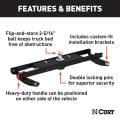 CURT - CURT Double Lock Gooseneck Hitch Kit w/ Brackets, Select Silverado, Sierra 2500, 3500 - Image 2