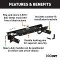CURT - CURT Double Lock Gooseneck Hitch Kit with Brackets, Select Ford F-250, F-350, F-450 - Image 2