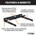 CURT - CURT Double Lock Gooseneck Hitch Kit with Brackets, Select Ford F-150, F-250, F-350 - Image 2