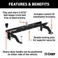 CURT - CURT Double Lock Gooseneck Hitch Kit with Brackets, Select Dodge Ram 1500 - Image 2