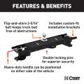 CURT - CURT Double Lock Gooseneck Hitch Kit with Brackets, Select Toyota Tundra, 6.5' Bed - Image 2