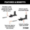 CURT - CURT Custom Tow Bar Base Plate, Select Dodge Durango, Jeep Grand Cherokee - Image 3