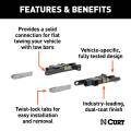 CURT - CURT Custom Tow Bar Base Plate, Select Sierra, Silverado, Suburban, Tahoe - Image 3