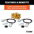 CURT - CURT Tow Bar Base Plate, Select Ford Bronco w/ Modular or Standard D-Ring Bumper - Image 7