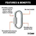 CURT - CURT 5/16" Quick Links (8,800 lbs. Breaking Strength, 2-Pack) - Image 3