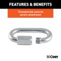 CURT - CURT 3/8" Quick Link (11,000 lbs. Breaking Strength, Packaged) - Image 5
