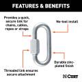 CURT - CURT 7/16" Quick Link (13,200 lbs. Breaking Strength, Packaged) - Image 3