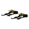 CURT - CURT 10' Black Cargo Straps with S-Hooks (500 lbs, 2-Pack) - Image 1