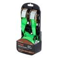 CURT - CURT 15' Dark Green Cargo Straps with S-Hooks (300 lbs, 2-Pack) - Image 7