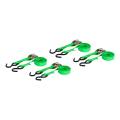 CURT - CURT 16' Dark Green Cargo Straps with S-Hooks (300 lbs, 4-Pack) - Image 1