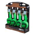 CURT - CURT 16' Dark Green Cargo Straps with S-Hooks (300 lbs, 4-Pack) - Image 7