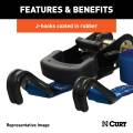 CURT - CURT 16' Blue Cargo Strap with J-Hooks (733 lbs.) - Image 7
