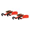 CURT - CURT 16' Orange Cargo Straps with J-Hooks (1,100 lbs, 2-Pack) - Image 1