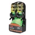 CURT - CURT 16' Lime Green Cargo Straps with S-Hooks (1,100 lbs, 2-Pack) - Image 8