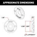 CURT - CURT Lippert Universal Rubber Insert for Axle Hub Dust Cap - 2,000 to 8,000 lbs. - Image 2
