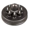 CURT - CURT Lippert 12" Brake Drum Hub Assembly for 7,000-lb. Axle - 8 on 6.5",1/2" Stud - Image 1