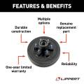 CURT - CURT Lippert 10" RV Brake Drum Hub Assembly for 4,400-lb. Axle - 6 on 5.5", 1/2" Stud - Image 2