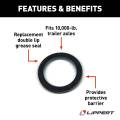 CURT - CURT Lippert Double Lip Grease Seal - 2.855" ID - Image 2
