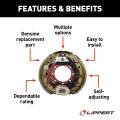 CURT - CURT Lippert Electric Trailer Brake Assembly - 12.25" x 3.38" 10,000 lbs. Right Side - Image 2