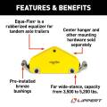 CURT - CURT Lippert Equa-Flex® Rubberized Equalizer Tandem Axle Kit, Wide-Stance 3,500 to 5,200 lbs. - Image 3