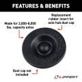 CURT - CURT Lippert Universal Rubber Inserts for Axle Hub Dust Caps - 2,000 to 8,000 lbs. (10-Pack) - Image 4