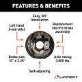 CURT - CURT Lippert Forward Self-Adjusting Brake Assembly - 10" x 2.25", 4-Bolt, 3.5K (Left) - Image 3