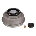 CURT - CURT Lippert Trailer Axle Oil and Dust Cap with Set Screw - 10,000 to 16,000 lbs. Black - Image 1