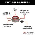 CURT - CURT Lippert Trailer Axle Oil and Dust Cap with Set Screw - 8,000 lbs. Clear - Image 2