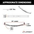 CURT - CURT Lippert Replacement Leaf Spring for Trailer Suspension System - 26", 1,750 lbs. - Image 2
