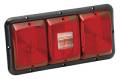 BARGMAN 30-84-522 TAILLIGHT #84 SERIES RECESSED TRIPLE HORIZONTAL RED, BACKUP, RED - BLACK BASE