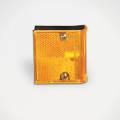 Wesbar 003141 Side Marker/Clearance Light - Amber with Reflex Lens - PC Rated