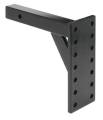Tow Ready 63058 Pintle Hook Receiver Mount, Solid Shank, Deep Drop, 11-3/8" Length x 12-1/2" Drop, 8,000 lbs. (GTW), 800 lbs. (TW), Black