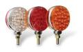 Custer CPL4RA-DC 4 in. Round Red/Amber LED Pedestal Light - 42 Diode