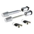 CURT Mfg 23555  Hitch Lock & Coupler Lock - Hitch lock and coupler lock set, includes 23542 and 23579