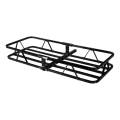 CURT Mfg 18145  Basket Cargo Carrier - Bolt-together basket barrier with fixed shank and adapter sleeve