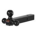 CURT Mfg 45650  Multi-Ball Mount - Three welded trailer balls on a solid shank