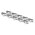 CURT Mfg 58000010  Easy Mount Electrical Bracket 10 Pack - Easy Mount Bracket for 4 or 5-way Flat Plug and 6 or 7-Way Flat Plug Connectors 10-Pack