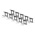 CURT Mfg 58001010  Easy Mount Electrical Bracket 10 Pack - Easy Mount Bracket for 4 or 5-way Flat Plug Connectors 10-Pack