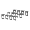 CURT Mfg 57205  Trailer Wire Connector Bracket - Bracket for 7-way RV blade sockets, increased strength, slotted screw holes, bulk 12-Pack